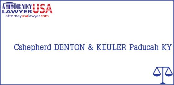 Telephone, Address and other contact data of Cshepherd, Paducah, KY, USA