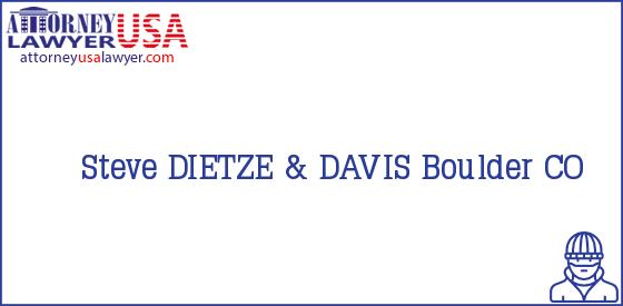 Telephone, Address and other contact data of Steve, Boulder, CO, USA