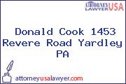 Donald Cook 1453 Revere Road Yardley PA