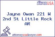 Jayne Owan 221 W 2nd St Little Rock AR