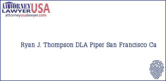 Telephone, Address and other contact data of Ryan J. Thompson, San Francisco, Ca, USA