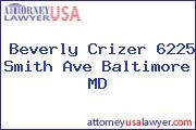 Beverly Crizer 6225 Smith Ave Baltimore MD
