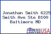 Jonathan Smith 6225 Smith Ave Ste B100 Baltimore MD