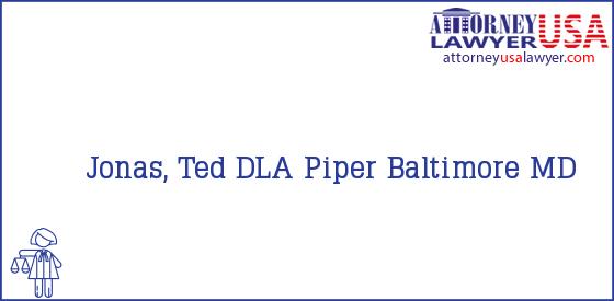 Telephone, Address and other contact data of Jonas, Ted, Baltimore, MD, USA
