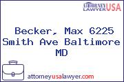 Becker, Max 6225 Smith Ave Baltimore MD