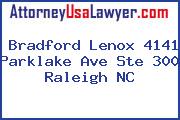 Bradford Lenox 4141 Parklake Ave Ste 300 Raleigh NC