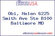 Obi, Helen 6225 Smith Ave Ste B100 Baltimore MD