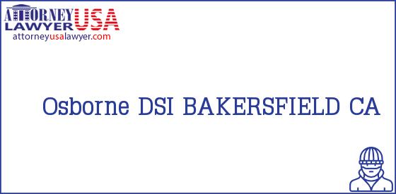 Telephone, Address and other contact data of Osborne, BAKERSFIELD, CA, USA