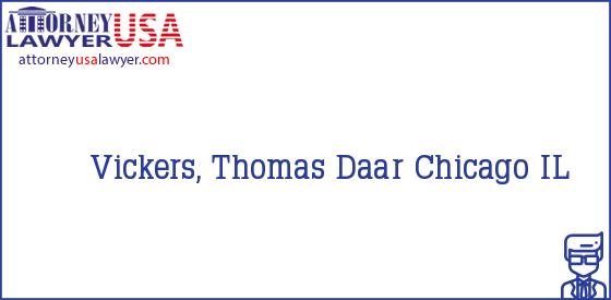 Telephone, Address and other contact data of Vickers, Thomas, Chicago, IL, USA