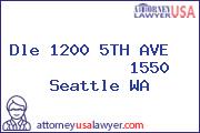 Dle 1200 5TH AVE              1550 Seattle WA