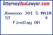 Jbeeson 301 S MAIN ST             4 Findlay OH