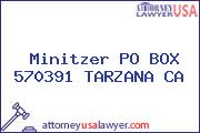 Minitzer PO BOX 570391 TARZANA CA