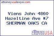 Viens John 4860 Hazeltine Ave #7 SHERMAN OAKS CA