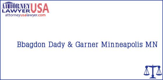 Telephone, Address and other contact data of Bbagdon, Minneapolis, MN, USA