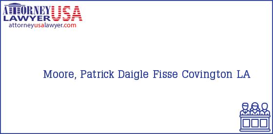 Telephone, Address and other contact data of Moore, Patrick, Covington, LA, USA