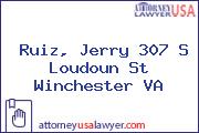 Ruiz, Jerry 307 S Loudoun St Winchester VA