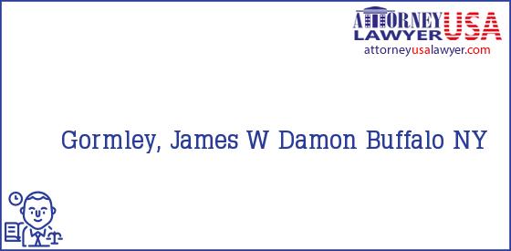 Telephone, Address and other contact data of Gormley, James W, Buffalo, NY, USA