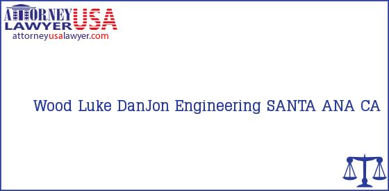 Telephone, Address and other contact data of Wood Luke, SANTA ANA, CA, USA