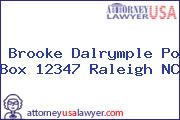 Brooke Dalrymple Po Box 12347 Raleigh NC