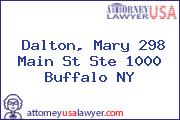 Dalton, Mary 298 Main St Ste 1000 Buffalo NY