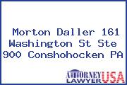 Morton Daller 161 Washington St Ste 900 Conshohocken PA