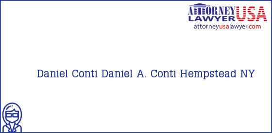 Telephone, Address and other contact data of Daniel Conti, Hempstead, NY, USA