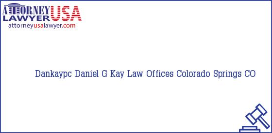 Telephone, Address and other contact data of Dankaypc, Colorado Springs, CO, USA