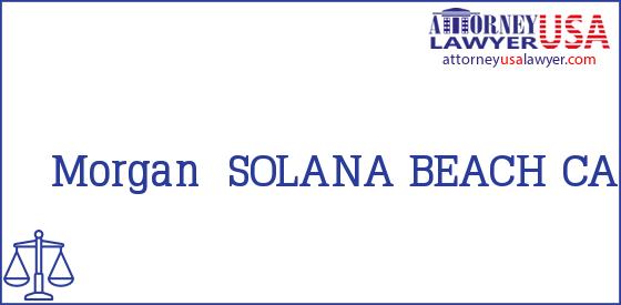 Telephone, Address and other contact data of Morgan, SOLANA BEACH, CA, USA