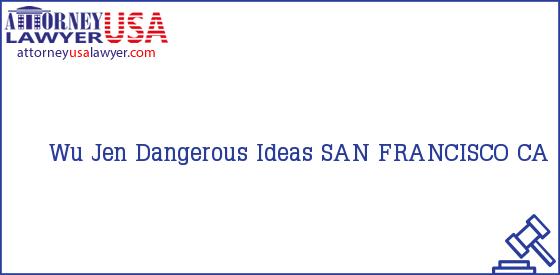 Telephone, Address and other contact data of Wu Jen, SAN FRANCISCO, CA, USA