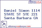 Daniel Simon 1114 STATE ST STE 221 Santa Barbara CA