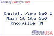 Daniel, Zane 550 W Main St Ste 950 Knoxville TN