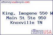 King, Imogene 550 W Main St Ste 950 Knoxville TN