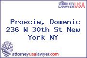 Proscia, Domenic 236 W 30th St New York NY