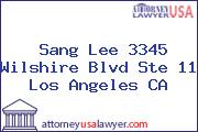 Sang Lee 3345 Wilshire Blvd Ste 11 Los Angeles CA