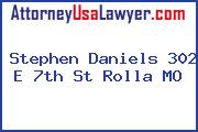 Stephen Daniels 302 E 7th St Rolla MO