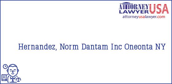 Telephone, Address and other contact data of Hernandez, Norm, Oneonta, NY, USA