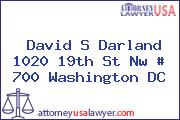 David S Darland 1020 19th St Nw # 700 Washington DC