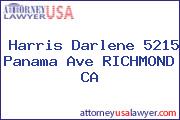 Harris Darlene 5215 Panama Ave RICHMOND CA