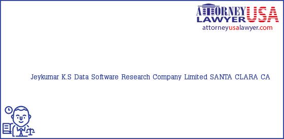 Telephone, Address and other contact data of Jeykumar K.S, SANTA CLARA, CA, USA