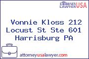 Vonnie Kloss 212 Locust St Ste 601 Harrisburg PA