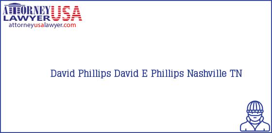 Telephone, Address and other contact data of David Phillips, Nashville, TN, USA