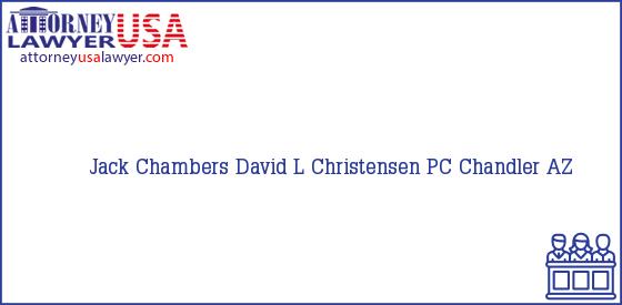 Telephone, Address and other contact data of Jack Chambers, Chandler, AZ, USA