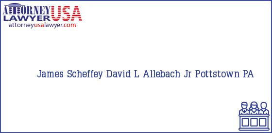 Telephone, Address and other contact data of James Scheffey, Pottstown, PA, USA
