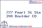  777 Pearl St Ste 200 Boulder CO