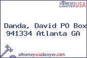 Danda, David PO Box 941334 Atlanta GA
