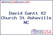 David Gantt 82 Church St Asheville NC