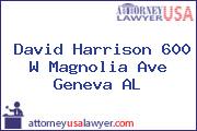 David Harrison 600 W Magnolia Ave Geneva AL
