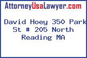 David Hoey 350 Park St # 205 North Reading MA