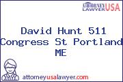 David Hunt 511 Congress St Portland ME