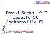 David Sacks 1017 Lasalle St Jacksonville FL